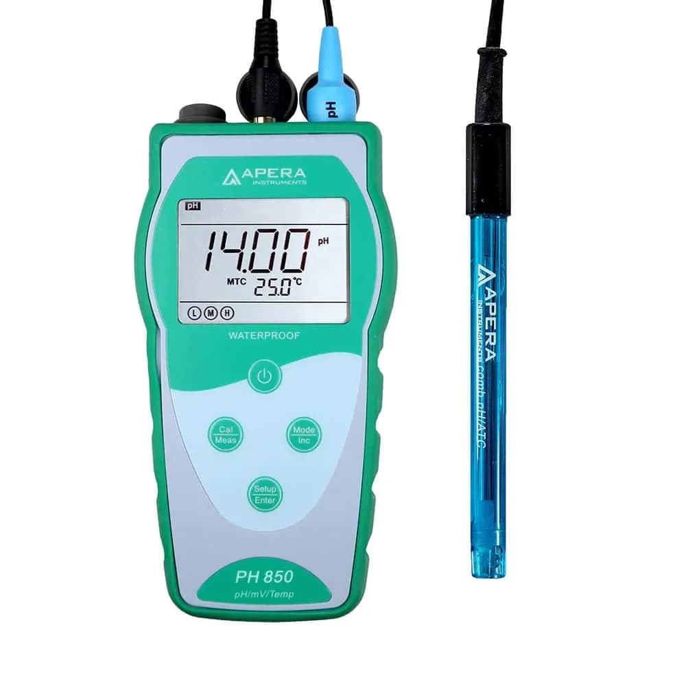 Miernik pH Apera PH850 – przenośny zestaw z elektrodą pH/temperatura 3 w 1