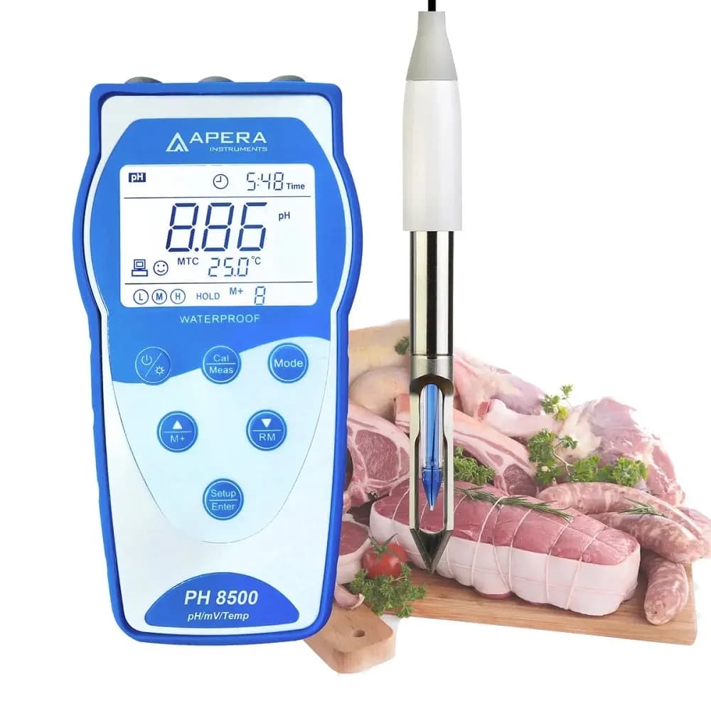 pH-metr Apera PH8500-MT – zestaw z elektrodą ostrzową do mięsa i ryb