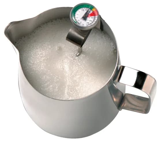 Termometr baristy do spieniania mleka ETI - analogowy, ze stali nierdzewnej, °C/°F – widok 4