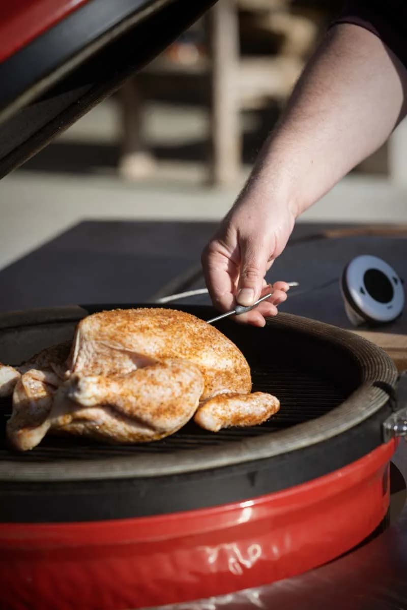 Sonda penetracyjna ETI Pro-Series do ChefAlarm i DOT - prosta, Ø3,5 × 114 mm, -50 do 300 °C – w użyciu