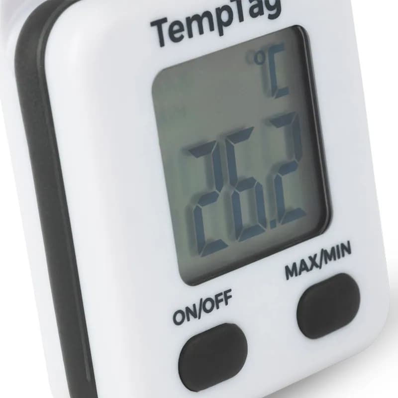 Miniaturowy termometr ETI TempTag Micro – max/min, IP65, kilka kolorów Niebieski – widok 3