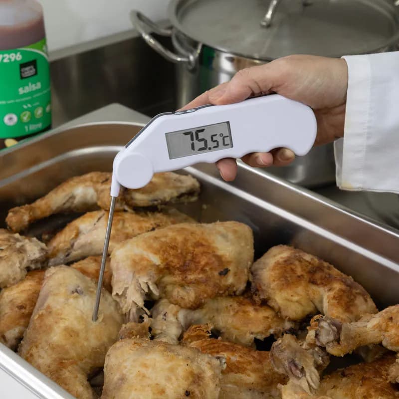 Termometr wzorcowy HACCP ETI Gourmet ze świadectwem wzorcowania z akredytacją PCA – w użyciu