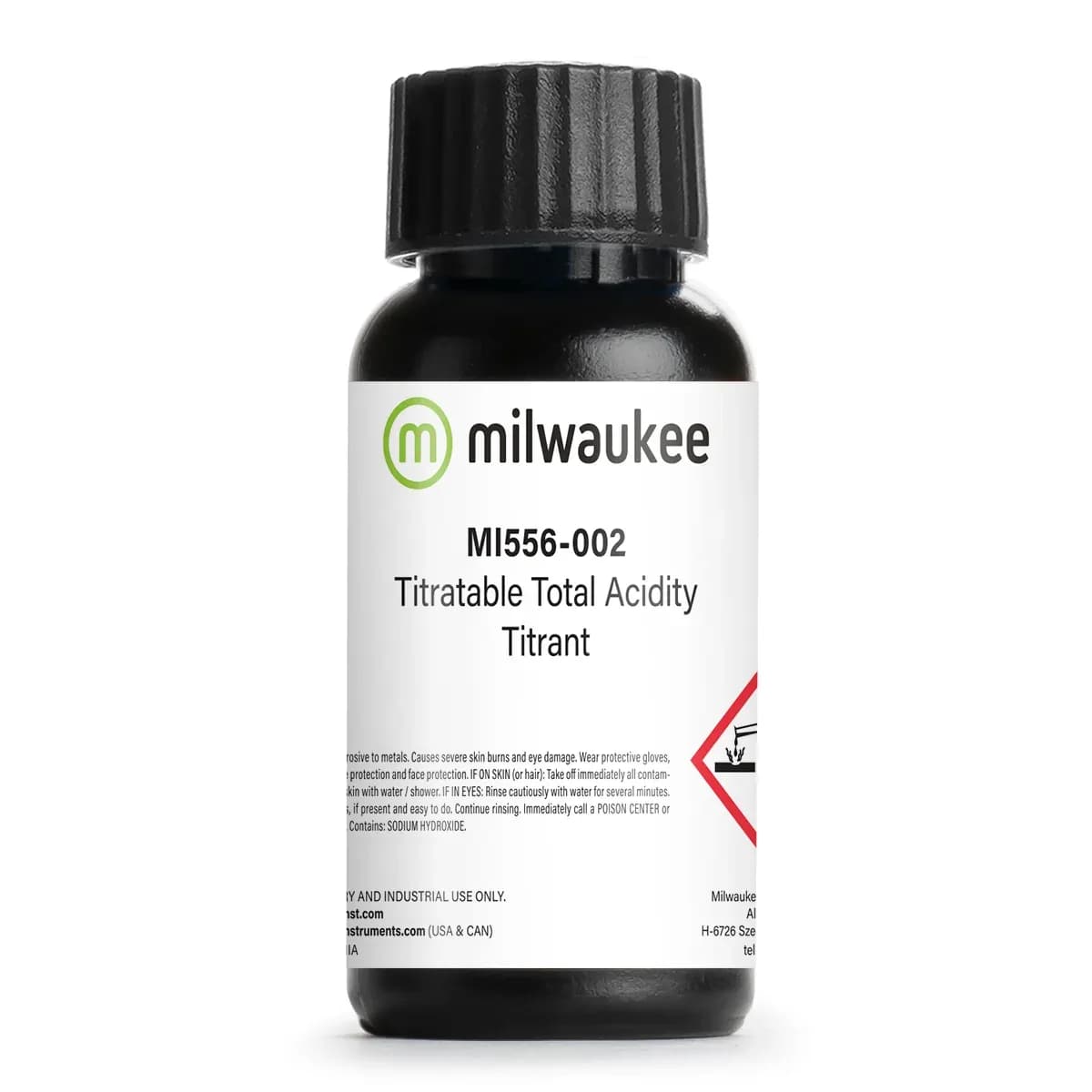 Titrant Milwaukee MI556-002 – roztwór o gotowym mianie do minititratora MI456