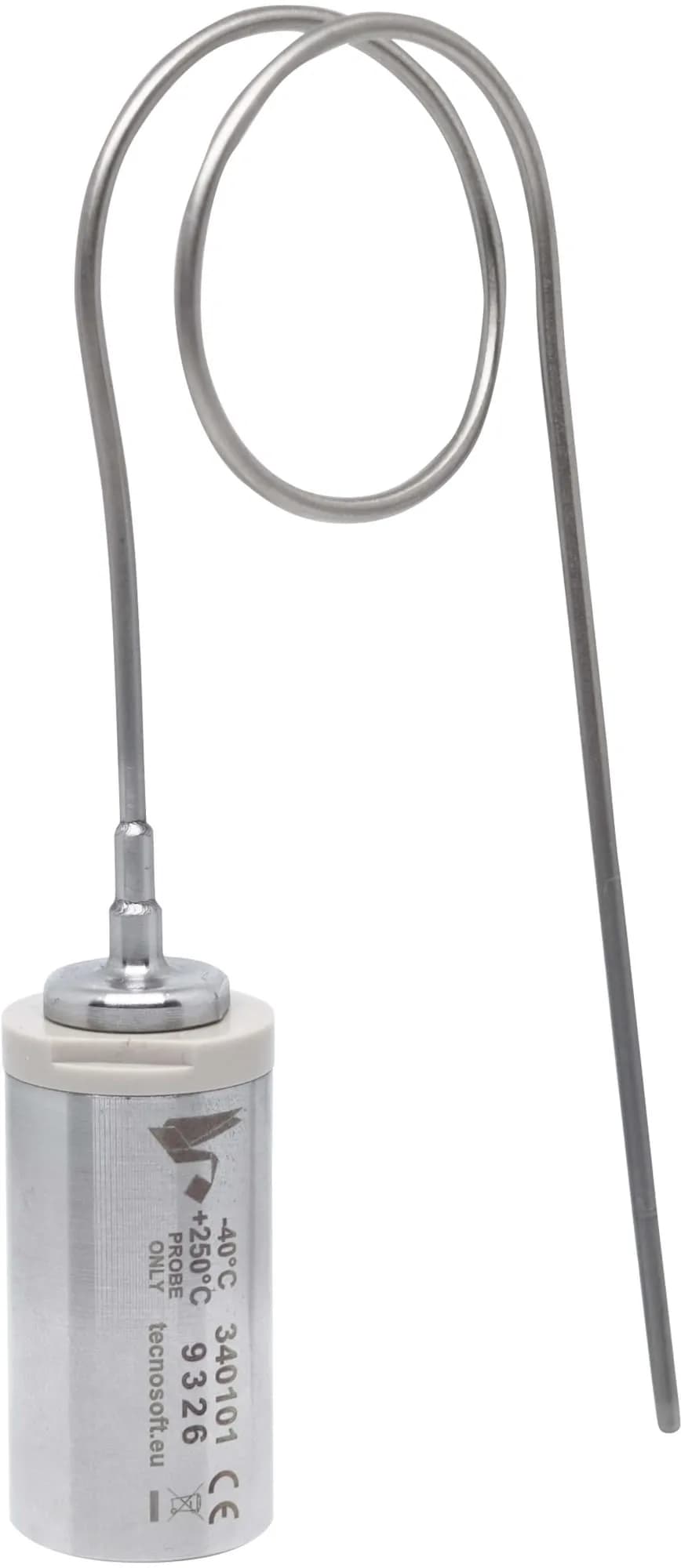 Miniaturowy rejestrator temperatury Tecnosoft MicroW L Bendable z giętką sondą ze stali nierdzewnej