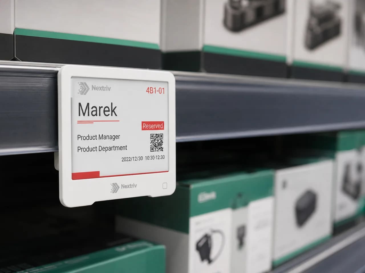 Elektroniczne etykiety cen i informacji w sklepie — Nextriv Display Signage