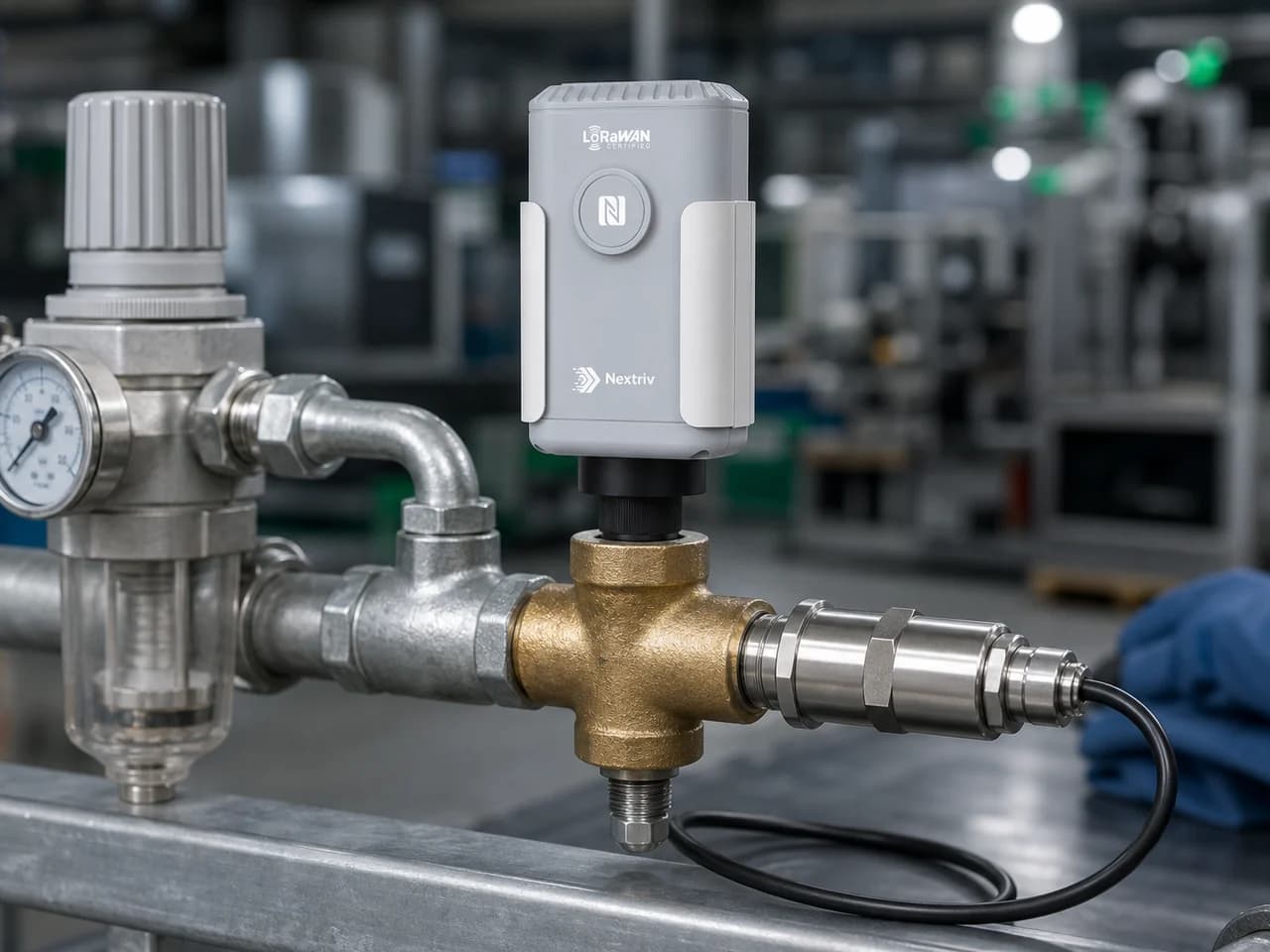 Nadzór ciśnienia instalacji w produkcji przemysłowej — Nextriv Probe Pressure
