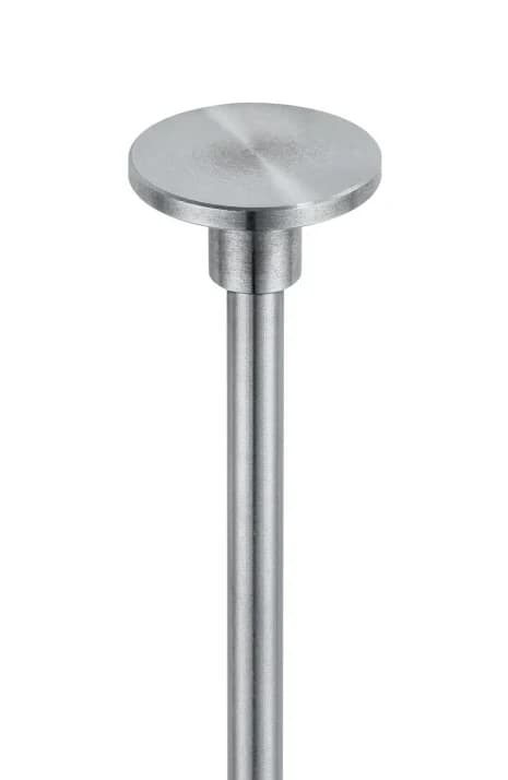 Zbliżenie szerokiej, płaskiej końcówki pomiarowej mini termometru powierzchniowego Testo 0560 1109 (miniatura)