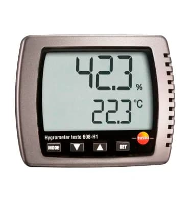 Termohigrometr Testo 608-H1 z dwuliniowym wyświetlaczem LCD