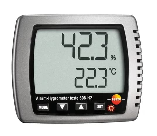 Termohigrometr testo 608-H2 z dwuliniowym wyświetlaczem LCD