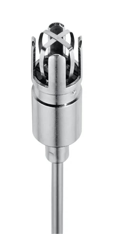 Zbliżenie metalowego koszyczka na końcówce sondy termometru Testo 905-T2 (miniatura)