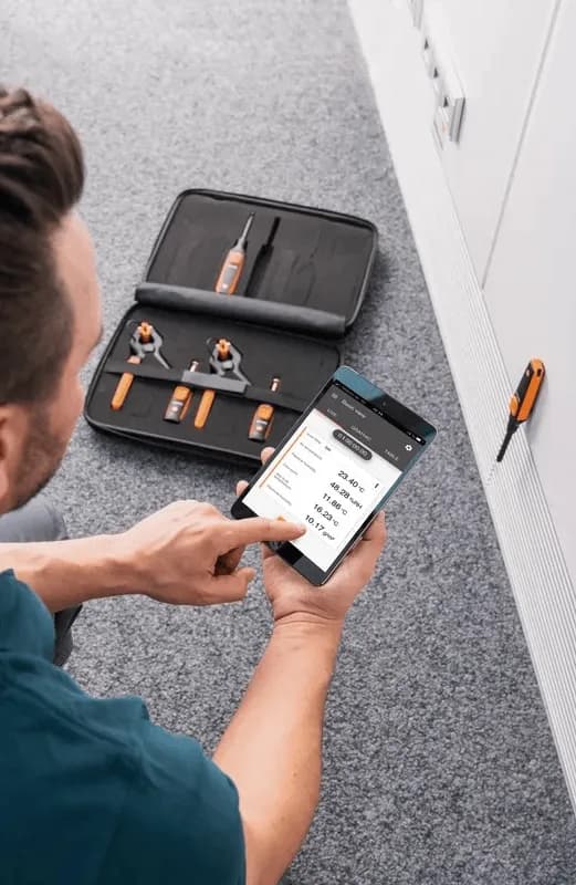 Zestaw SmartSond do wentylacji i klimatyzacji - Testo 115i, Testo 549i oraz Testo 605i – widok dodatkowy 8 (miniatura)