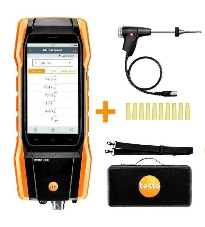 Analizator spalin Testo 300 Long Life Next Level (max. 15 000 ppm) – widok główny