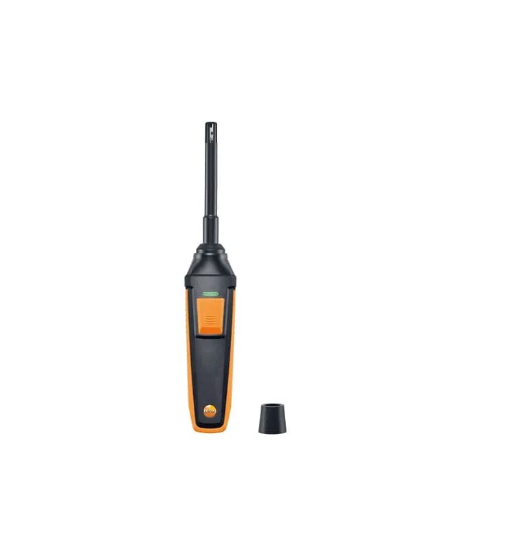 Cyfrowa sonda wilgotności i temperatury Testo z łącznością Bluetooth – widok główny