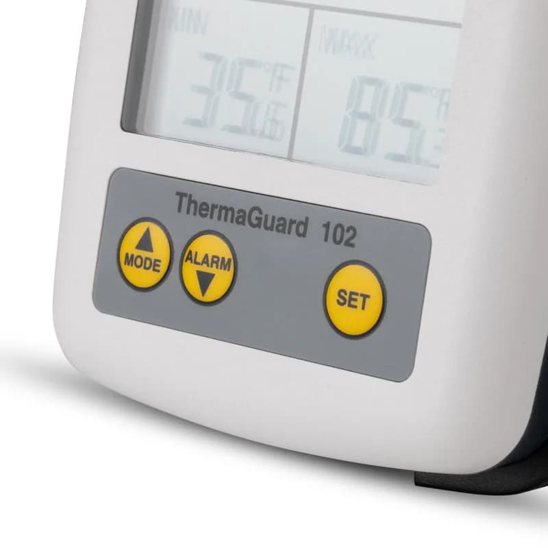 Termometr ETI ThermaGuard 102 z 2 sondami do lodówki i zamrażarki - alarm i ±0,4 °C – widok 5 (miniatura)