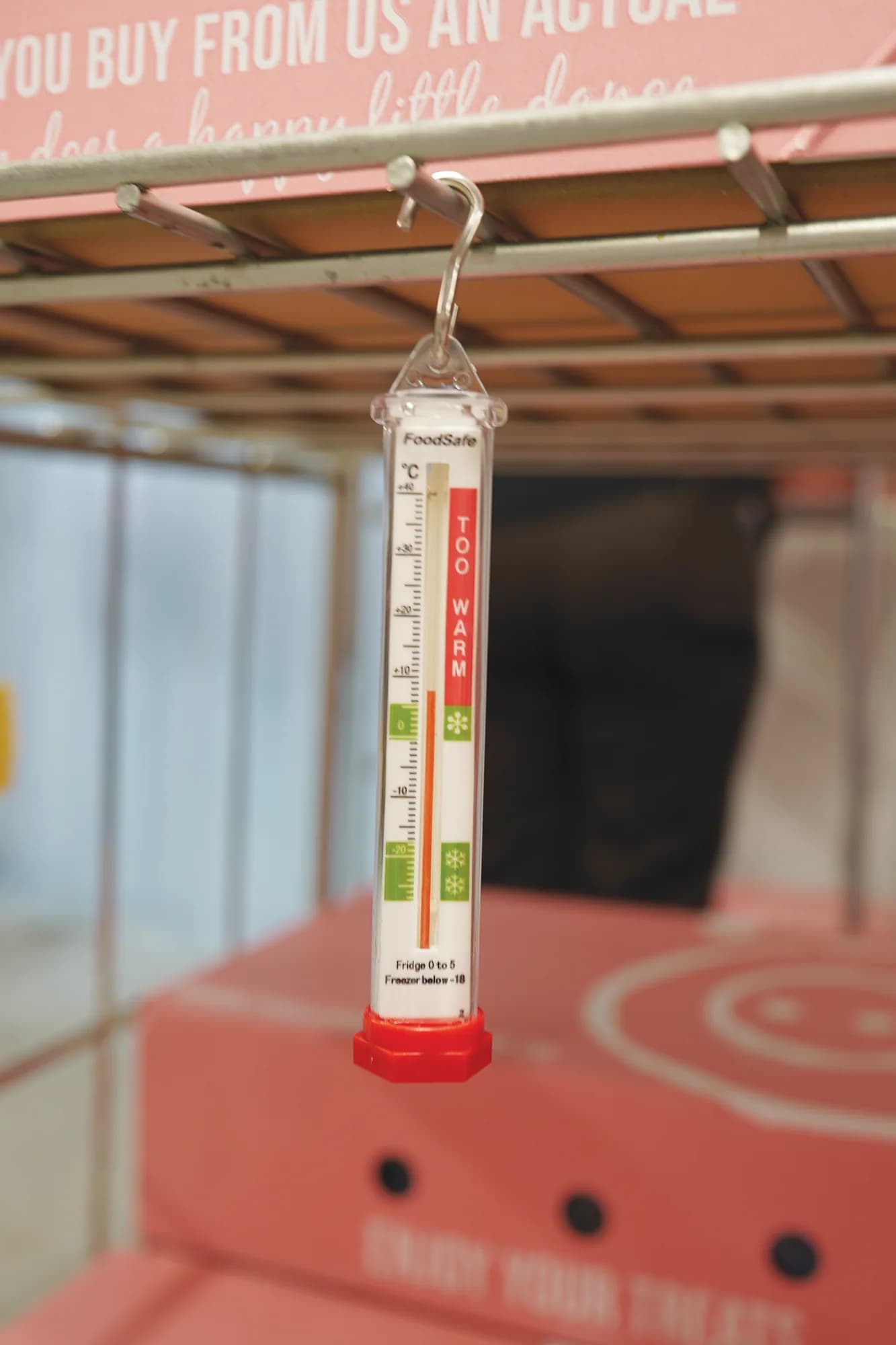 Termometr do lodówki i zamrażarki ETI FoodSafe 803-900 z symulatorem temperatury żywności – widok 2 (miniatura)