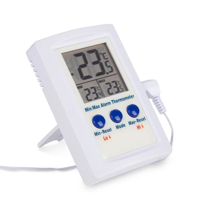 Termometr alarmowy max/min ETI 810-090 z sondą zewnętrzną in/out, ±1°C – widok 2 (miniatura)