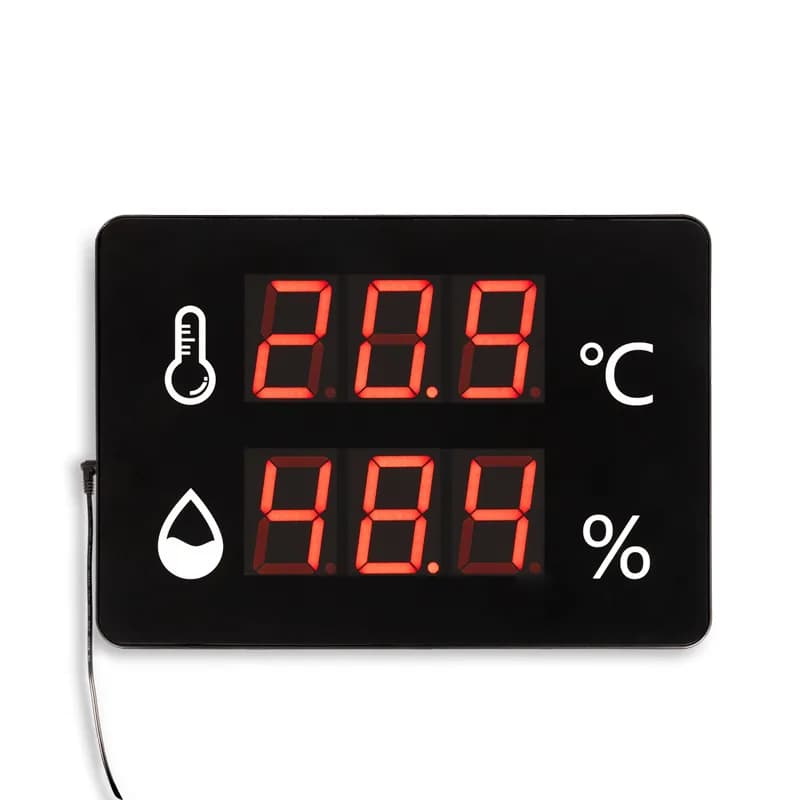 Cyfrowy naścienny termohigrometr ETI – modele WM20 / WM40 / WM60 — zdjęcie 1