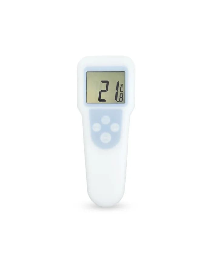 Pokrowiec ochronny ETI 830-100 do termometru EcoTemp - elastyczna oslona z PVC na bialym tle