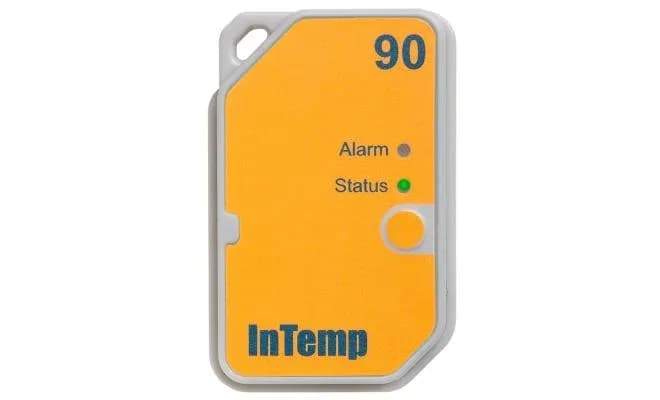 Rejestrator InTemp CX502 — widok główny