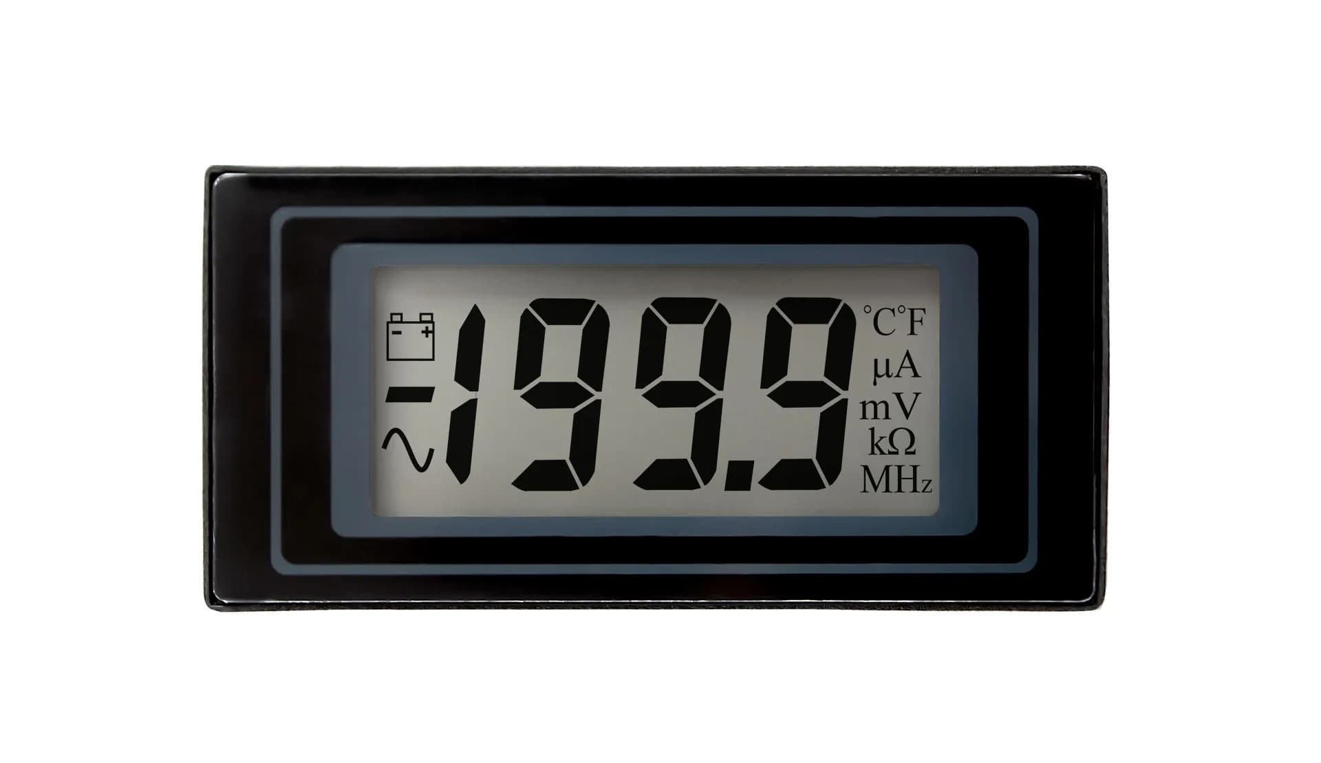 Woltomierz panelowy Lascar DPM 400 – LCD z symbolami – widok dodatkowy 2 (miniatura)