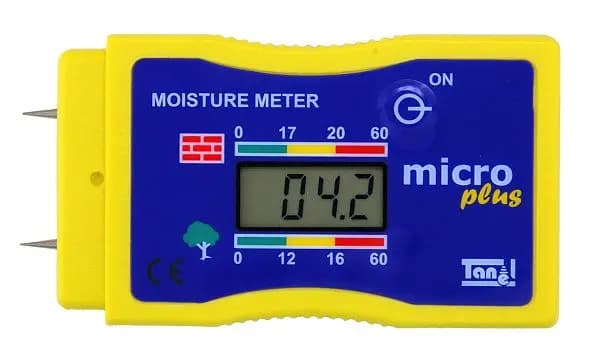 Wilgotnościomierz do drewna i betonu MICRO+ z dwiema elektrodami pomiarowymi i wyświetlaczem LCD