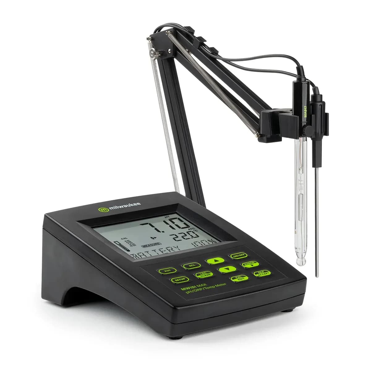 miernik laboratoryjny Milwaukee MW151 — ujęcie pod kątem (miniatura)