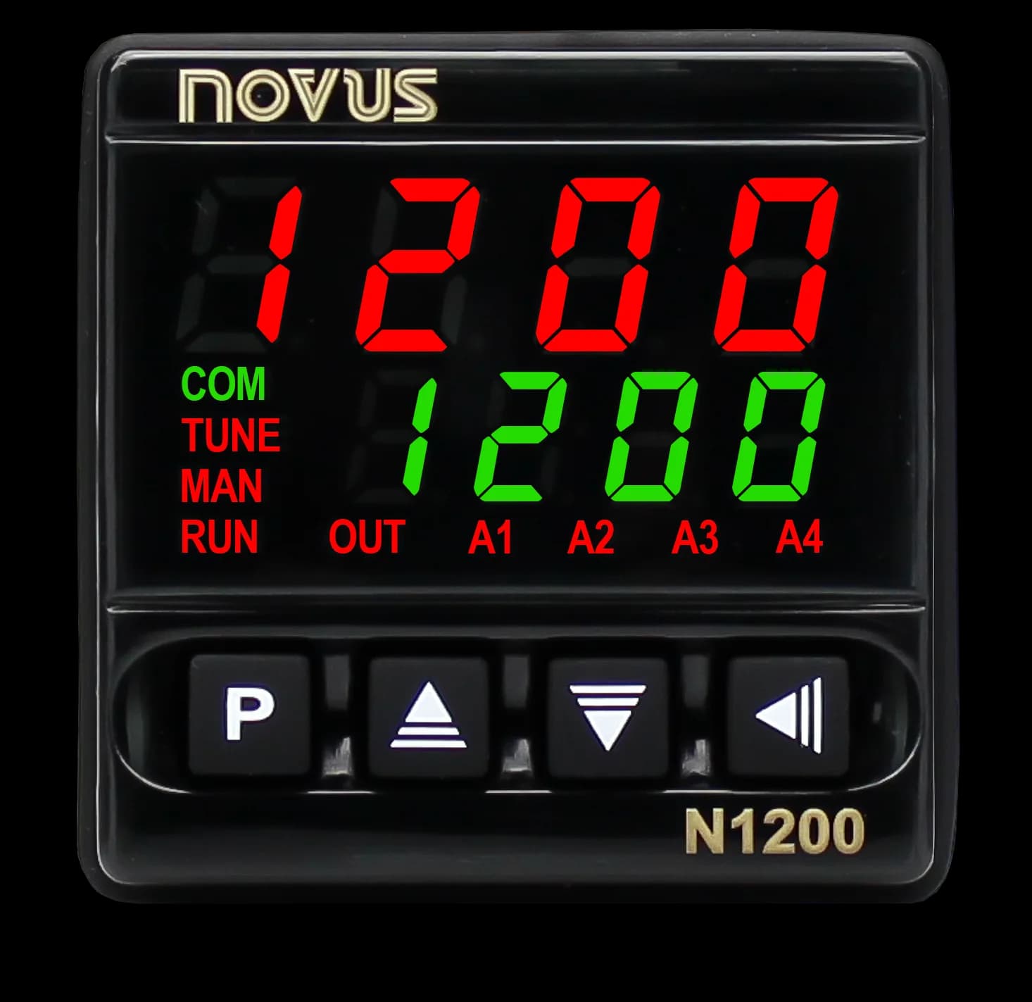 Regulator PID NOVUS N1200-HC — zdjęcie poglądowe rodziny regulatorów N1200 (miniatura)