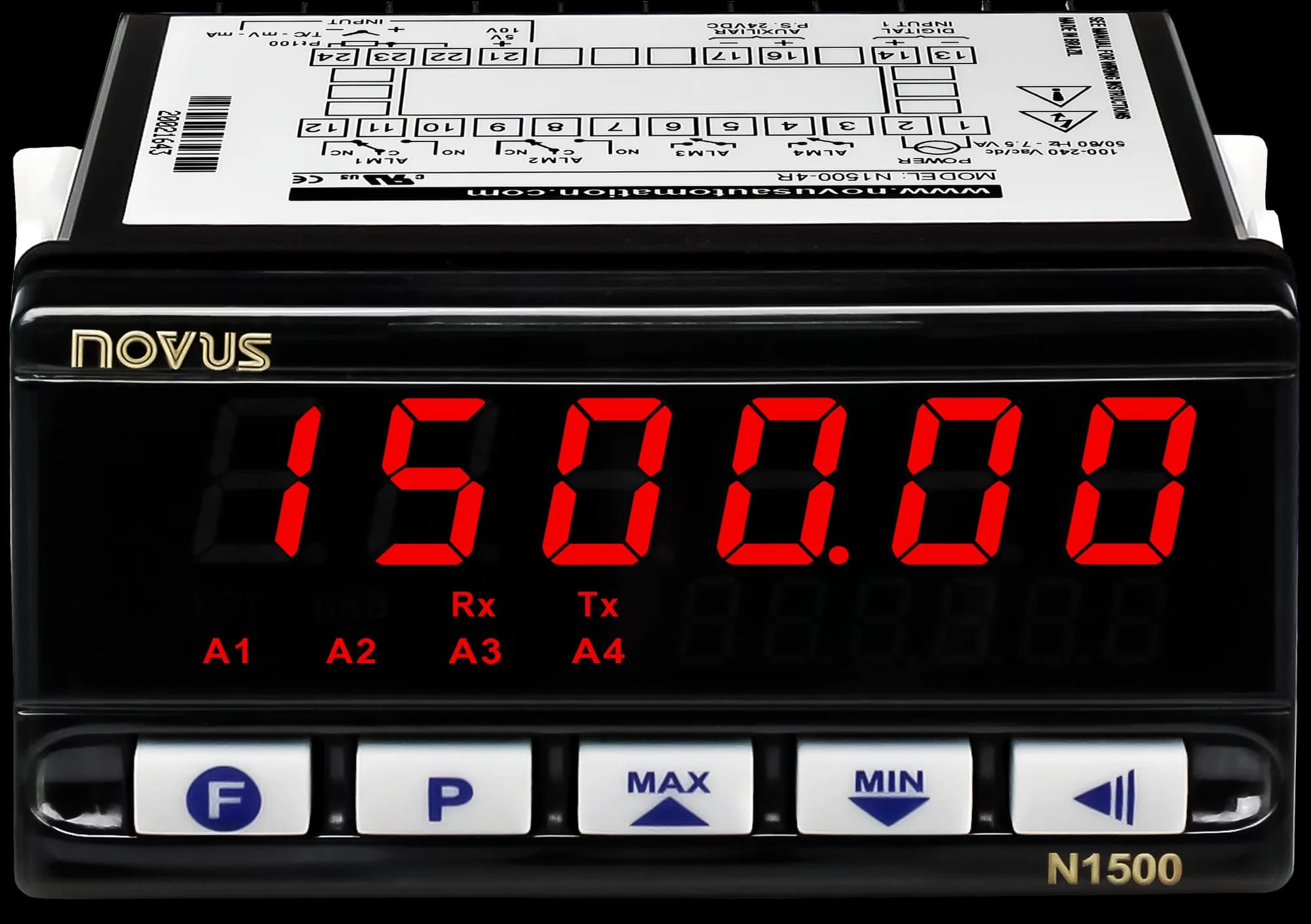 Wskaźnik przemysłowy NOVUS N1500 — zdjęcie 3 (miniatura)