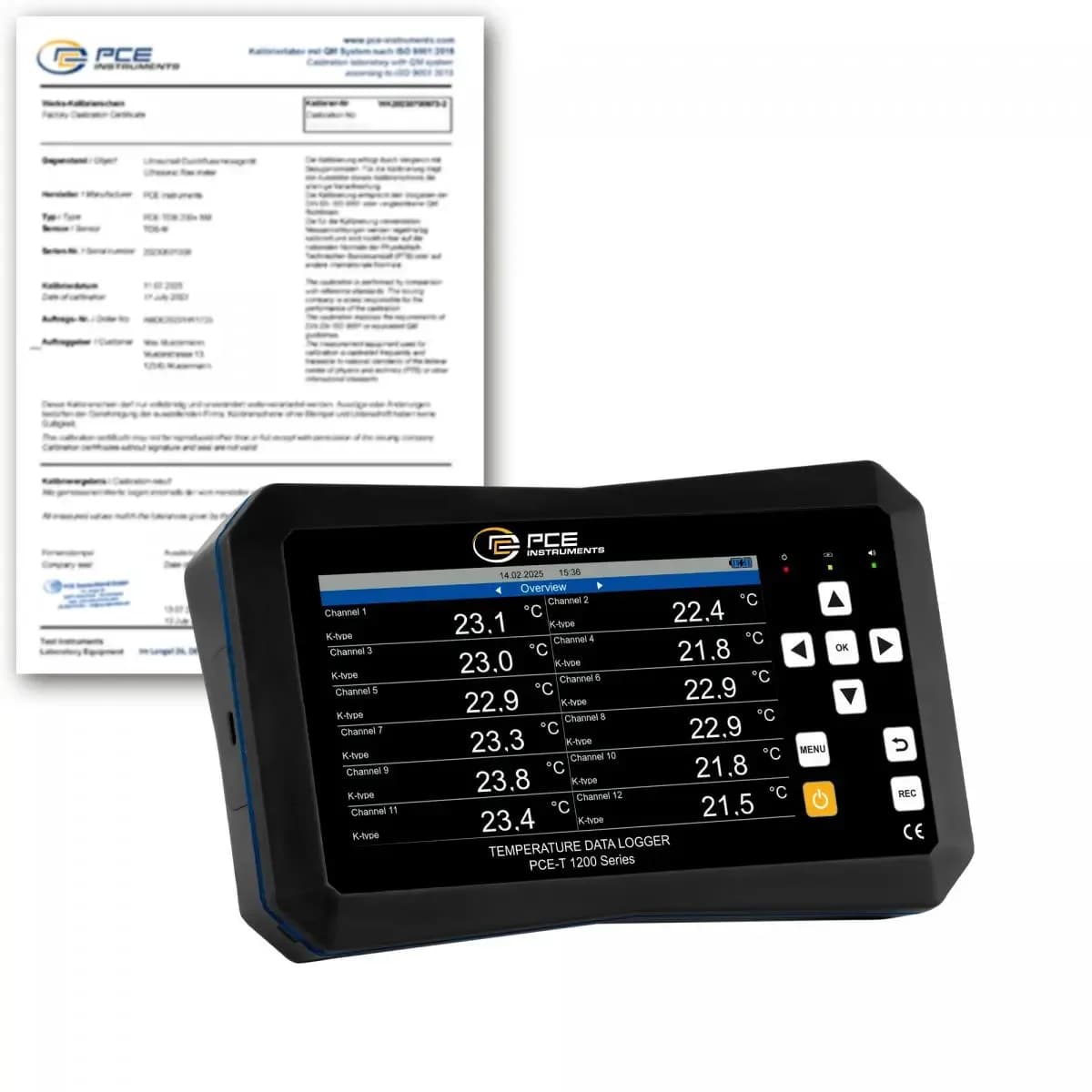 Termometr PCE-T 1220-ICA – widok produktu