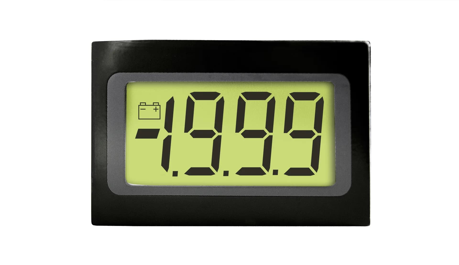 Woltomierz panelowy Lascar SP 200 – niskoprofilowy wyświetlacz LCD – widok dodatkowy 2 (miniatura)