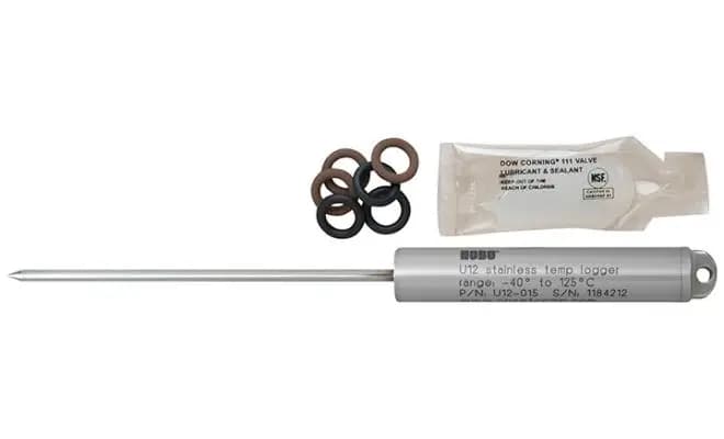 Rejestrator temperatury HOBO U12-015 ze stali nierdzewnej z zewnętrzną sondą 124 mm