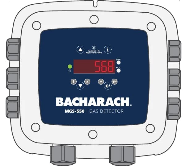 Baza detektora stacjonarnego MSA Bacharach MGS-550 – bez czujnika, IP66 — H6600-8000