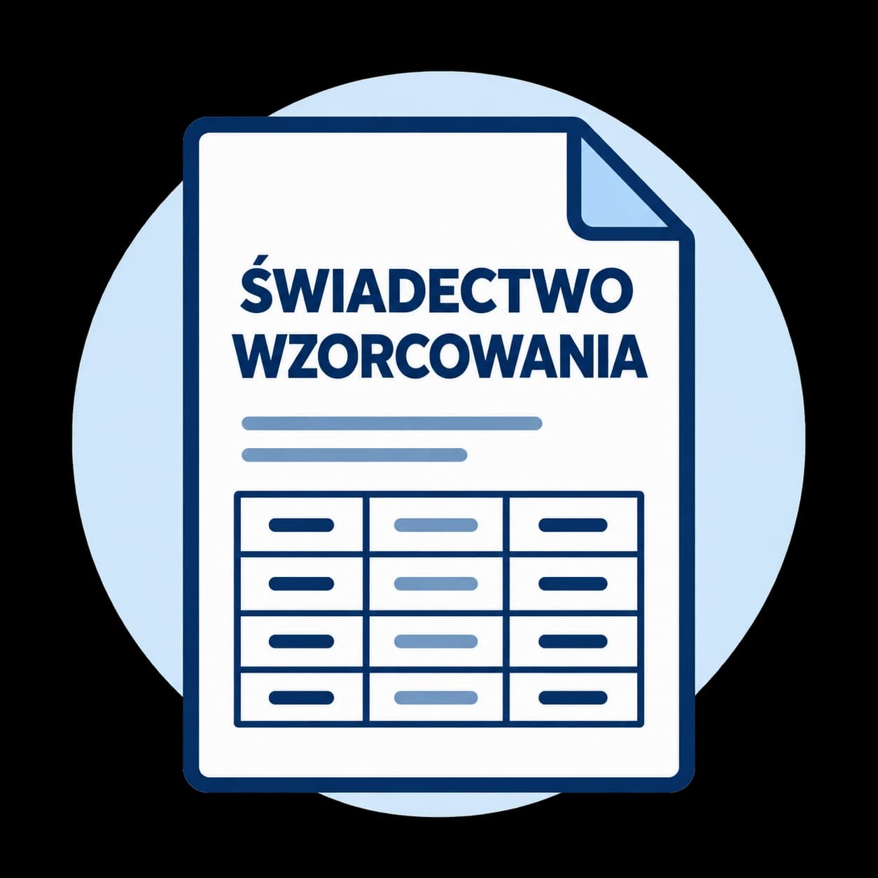 Świadectwo wzorcowania — ilustracja usługi