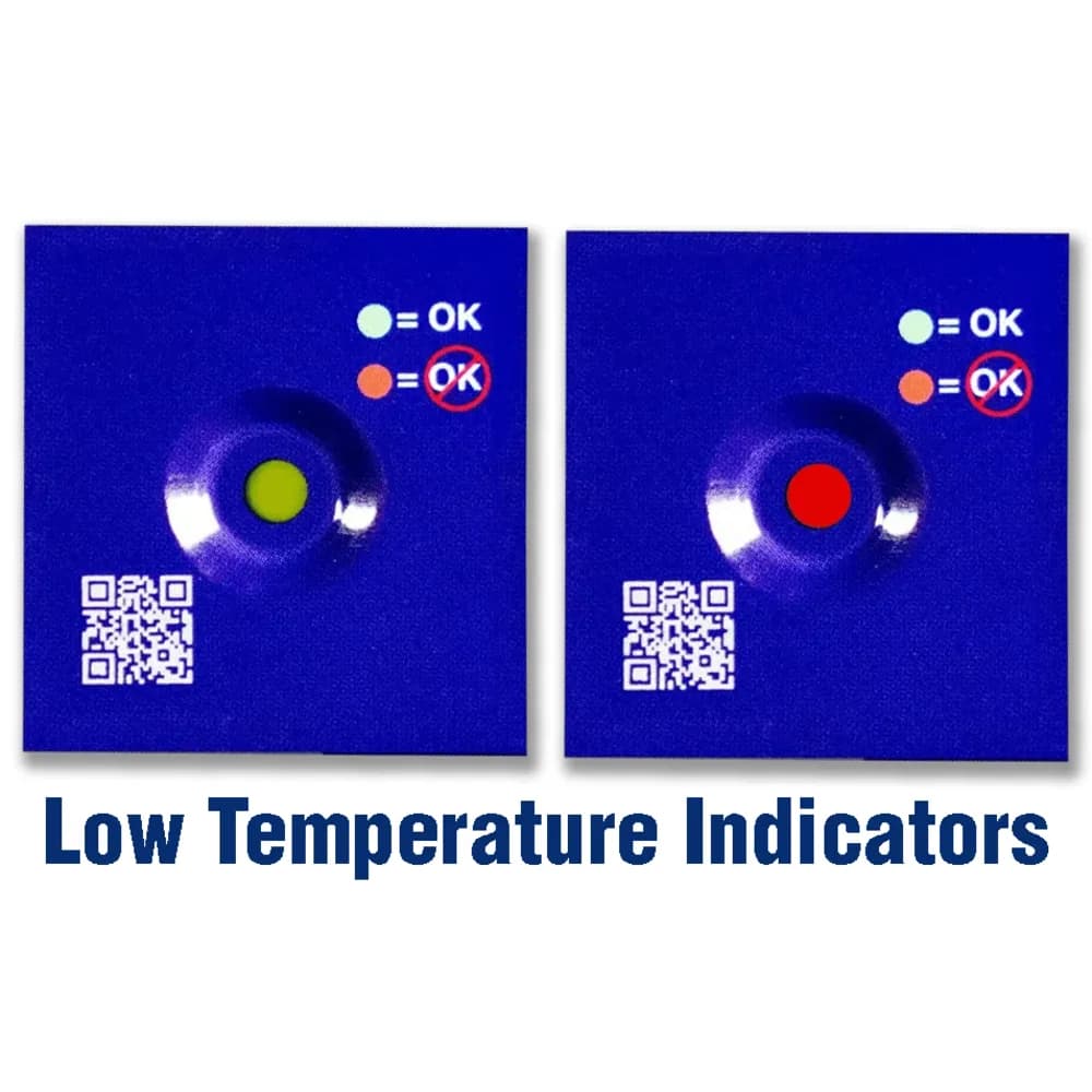 Chemiczny wskaźnik temperatury LogTag FCP-1000 – próg 0°C — Jednorazowe wskaźniki temperatury — jak działają i kiedy wystarczą zamiast rejestratora