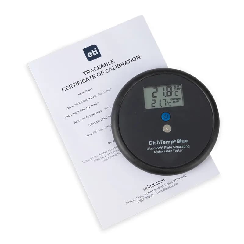 Termometr do zmywarki ETI DishTemp Blue Bluetooth - rejestracja temperatury mycia 0-90 °C – widok 4