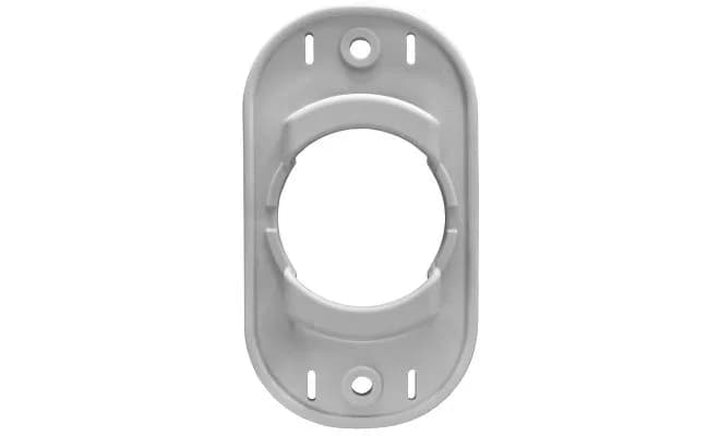 Pojedynczy uchwyt montażowy HOBO Pendant Mounting Boot — widok od przodu z otworem na rejestrator