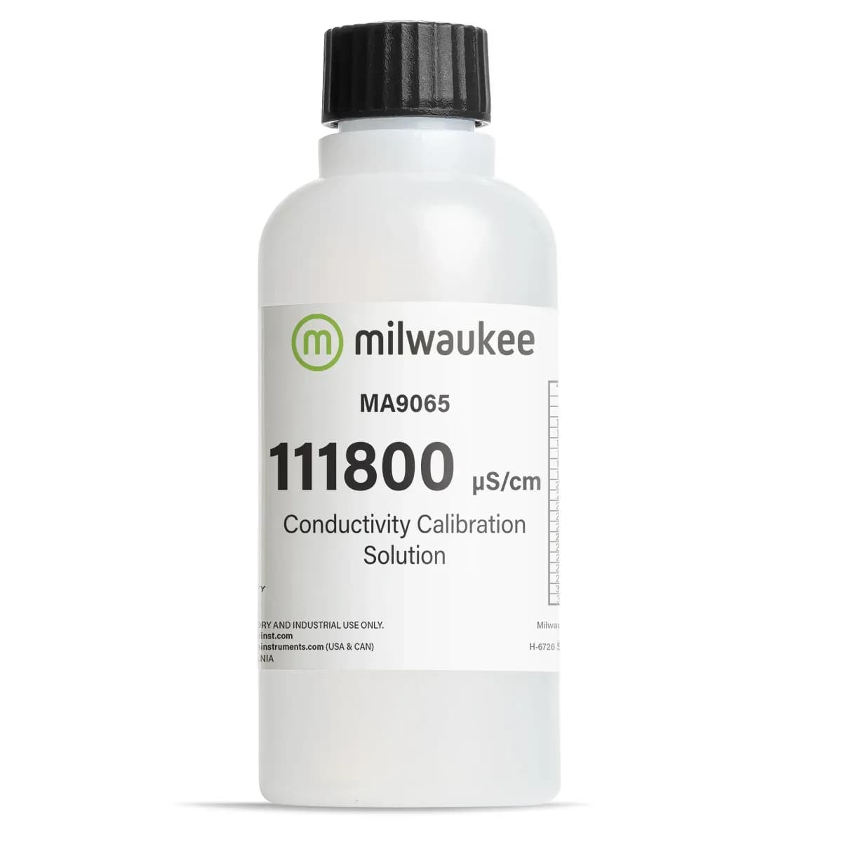 Butelka roztworu wzorcowego przewodności Milwaukee MA9065 o pojemności 230 ml