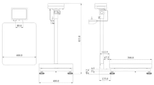 Waga platformowa PCE-SD 153C – dodatkowe ujęcie 1