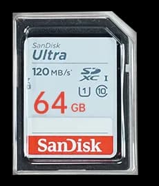 Karta SanDisk 64 GB Guide Sensmart — H6S, H4S, H3S, H3+S, H2S — oryginalne zdjęcie producenta