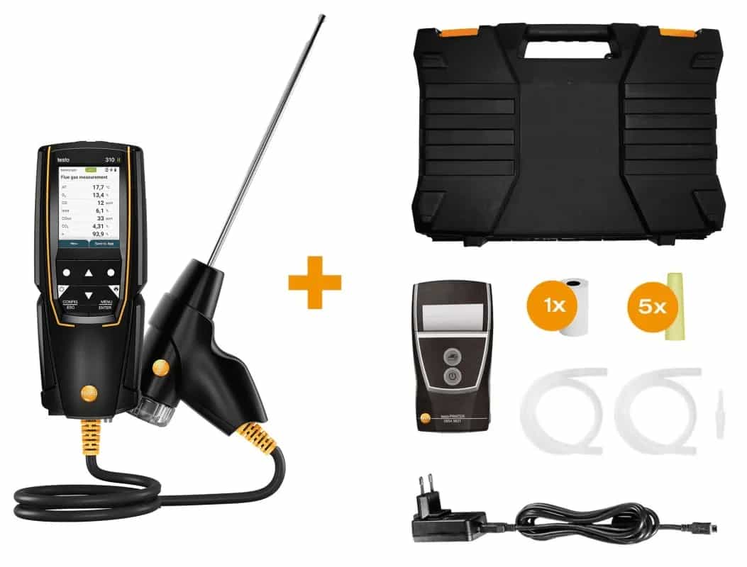 Analizator spalin Testo 310 II EN z drukarką