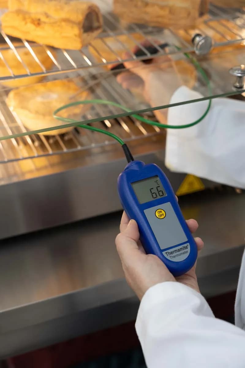 Termometr z sondą do żywności ETI Thermamite - zakres -50 do 300°C — Niebieski
