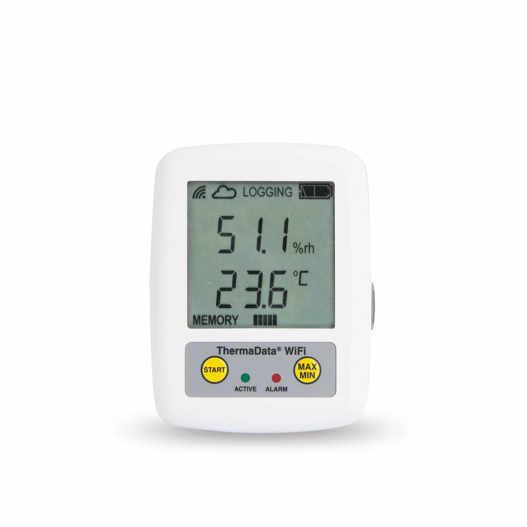 Rejestrator temperatury i wilgotności ETI ThermaData WiFi HTD - odczyt online przez Wi-Fi