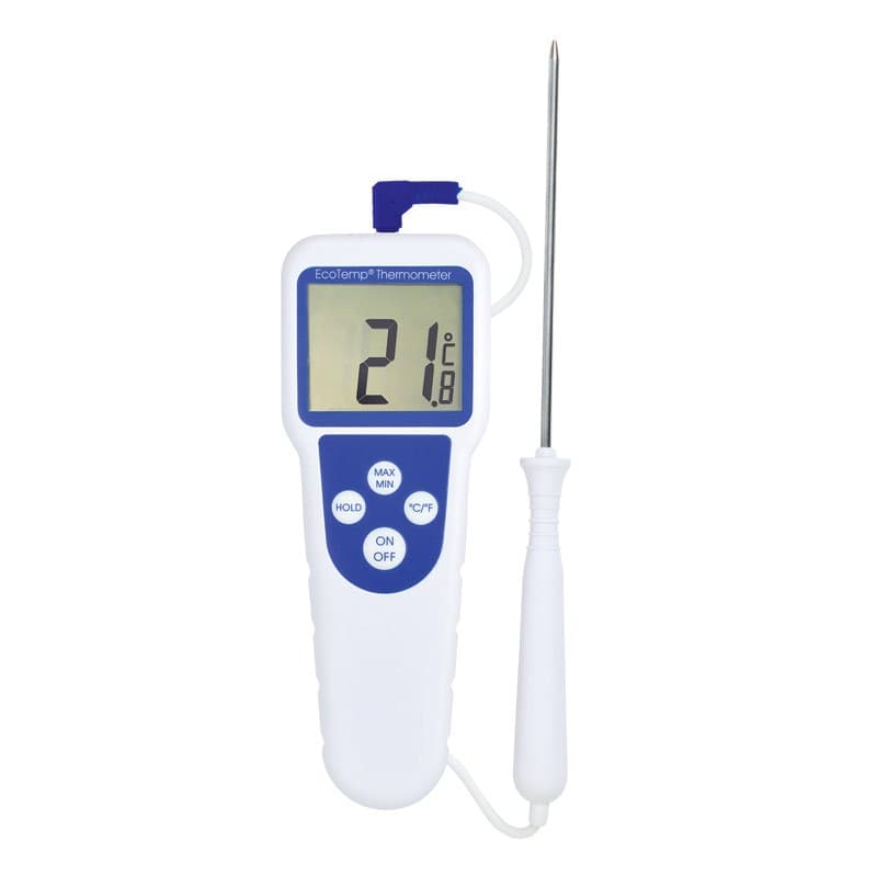 Sonda penetracyjna ETI do termometru EcoTemp – sonda podpięta do termometru