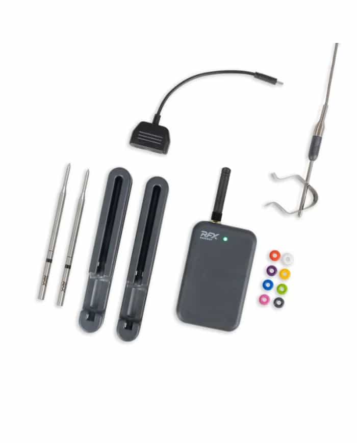 Bezprzewodowy termometr do mięsa ETI RFX Starter Kit - bramka RFX Gateway z dziesięcioma sondami RFX Meat