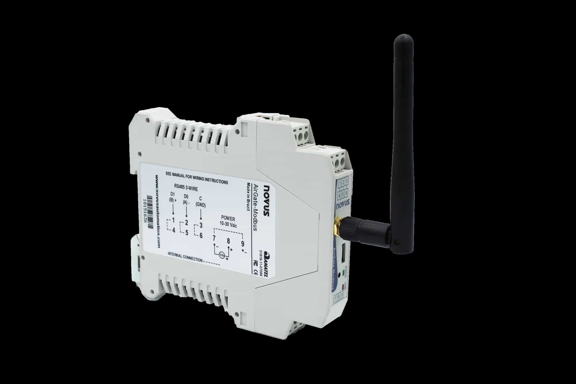 Radiowa brama Modbus RTU NOVUS AirGate Modbus