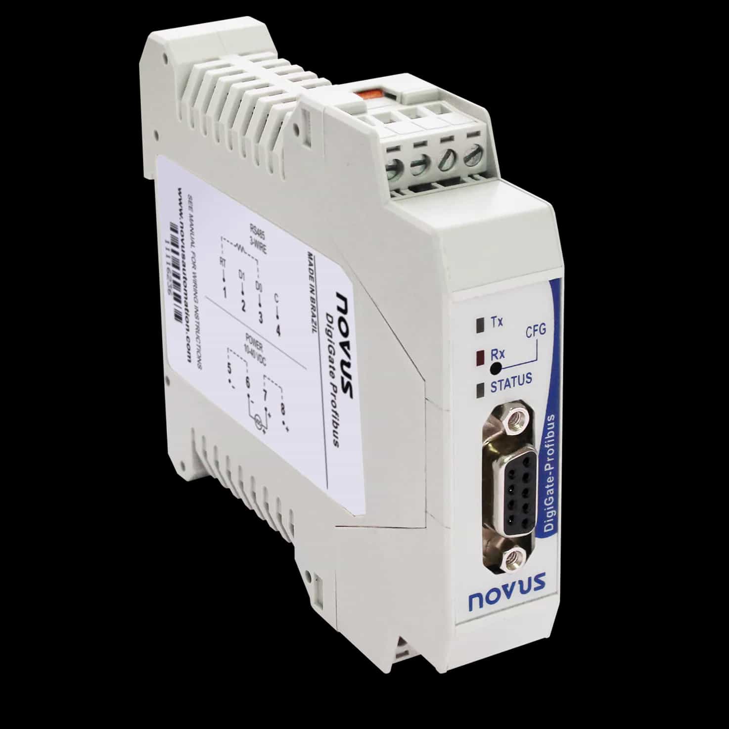 Brama Modbus RTU–Profibus DP NOVUS DigiGate Profibus