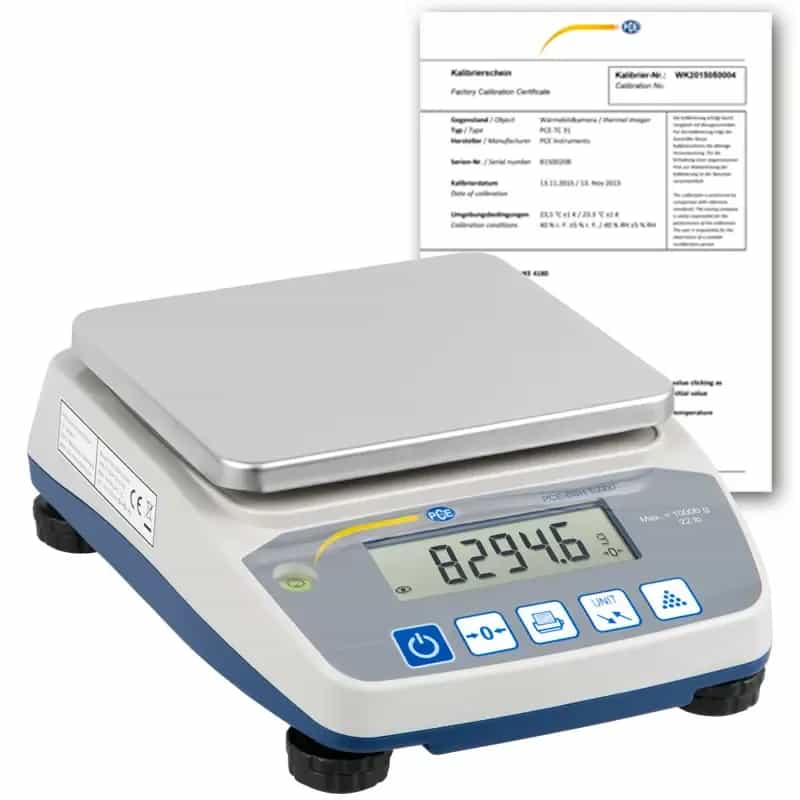 Waga PCE-BSH 10000-ICA, zakres 10 000 g, certyfikat
