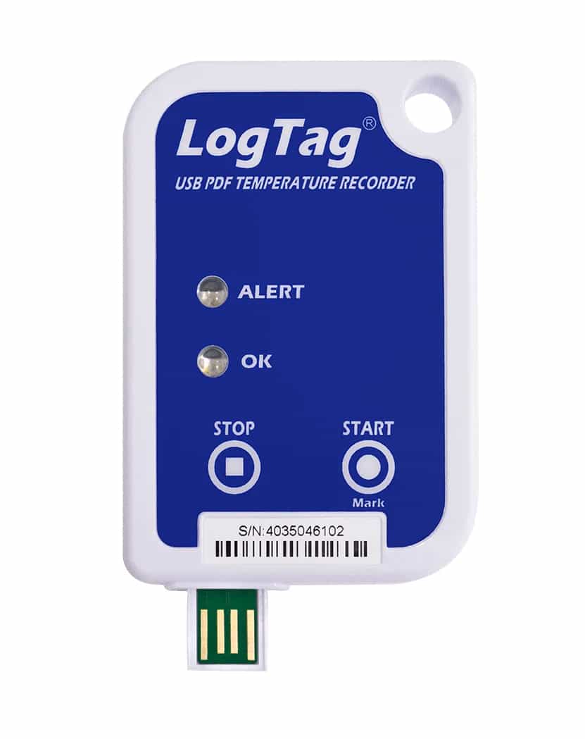 Rejestrator temperatury LogTag USRIC-8 – raport PDF