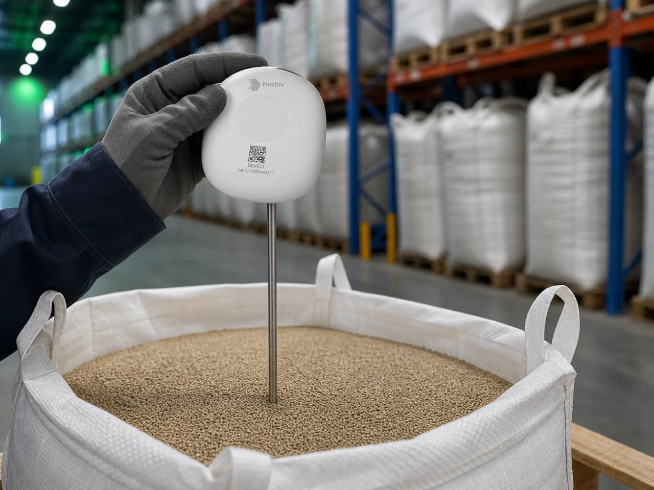 Monitoring magazynu zbożowego — Nextriv Probe Food