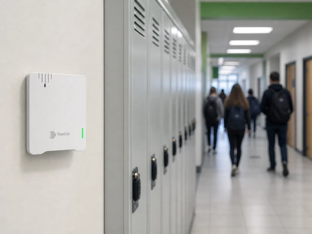 Monitoring poziomu hałasu w szkole — Nextriv Sense Noise
